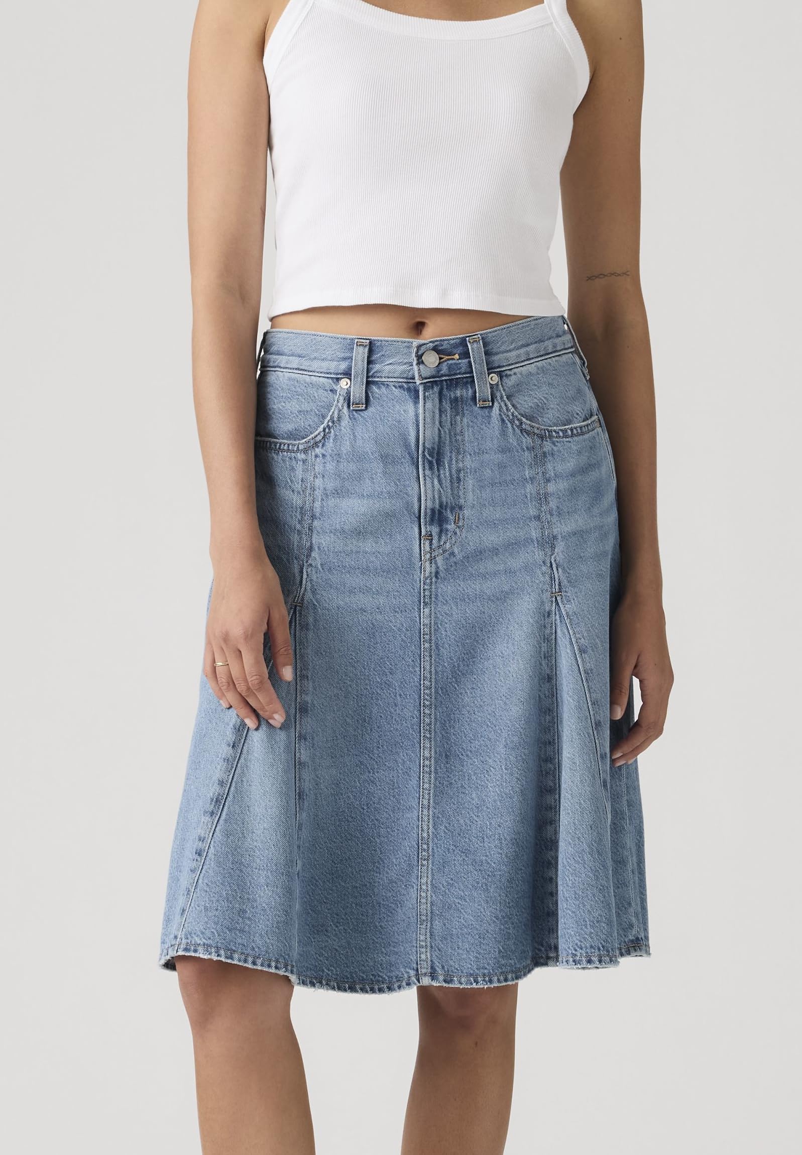 Levi's Godet Knee Length Skirt Good Grades Tenc