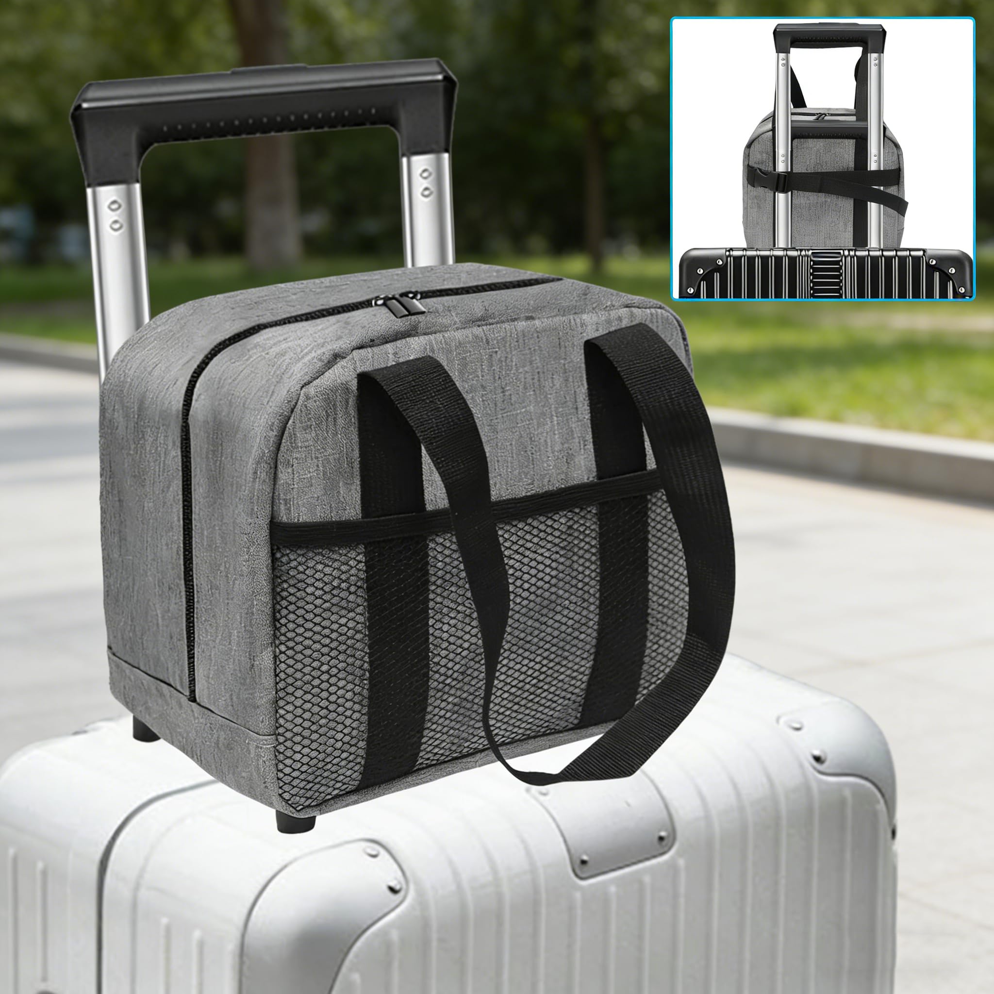 Sac pour boule de bowling en tissu Oxford imperméable avec rembourrage de protection en mousse Porte-billes Poche filet pour accessoires UH45
