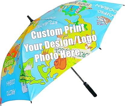 Amazon.com : Septrainbow Custom Golf Umbrella with Pictures