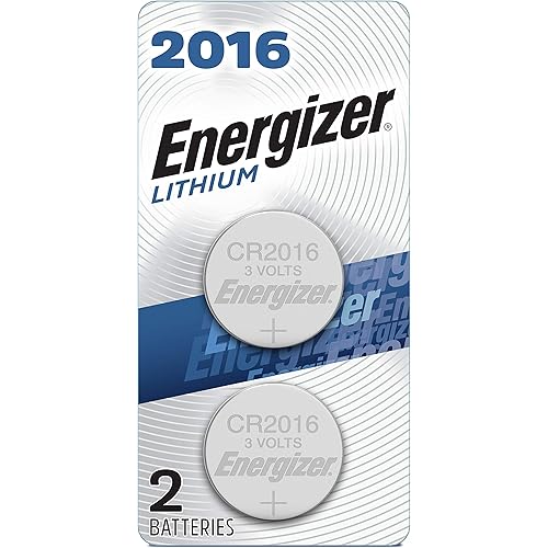 Energizer 2016 Batteries (2 Pack), 3V Lithium Coin Batteries With 3-in-1 Child Shield