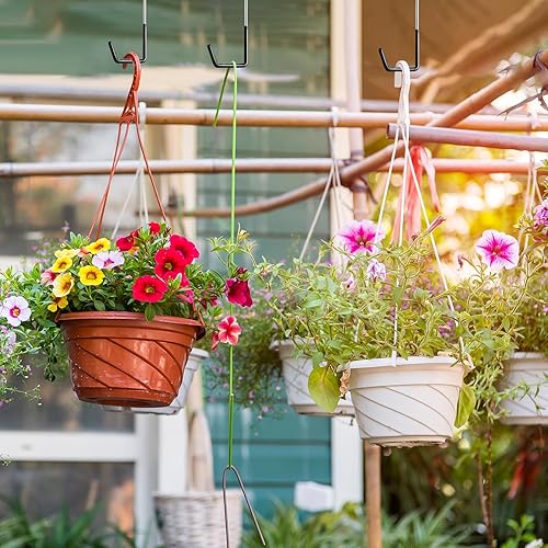 Miniatura 6 de 24 ganchos grandes en forma de S, ganchos recubiertos de vinilo resistente para garaje, bicicleta, revestimiento antideslizante, organizador de