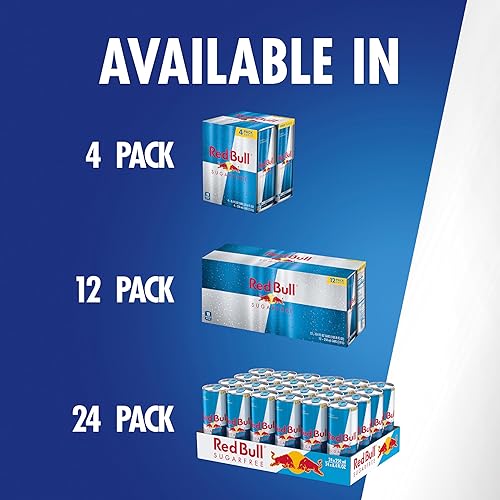 Miniatura 8 de Red Bull Bebida energética sin azúcar 84 onzas líquidas paquete de 24