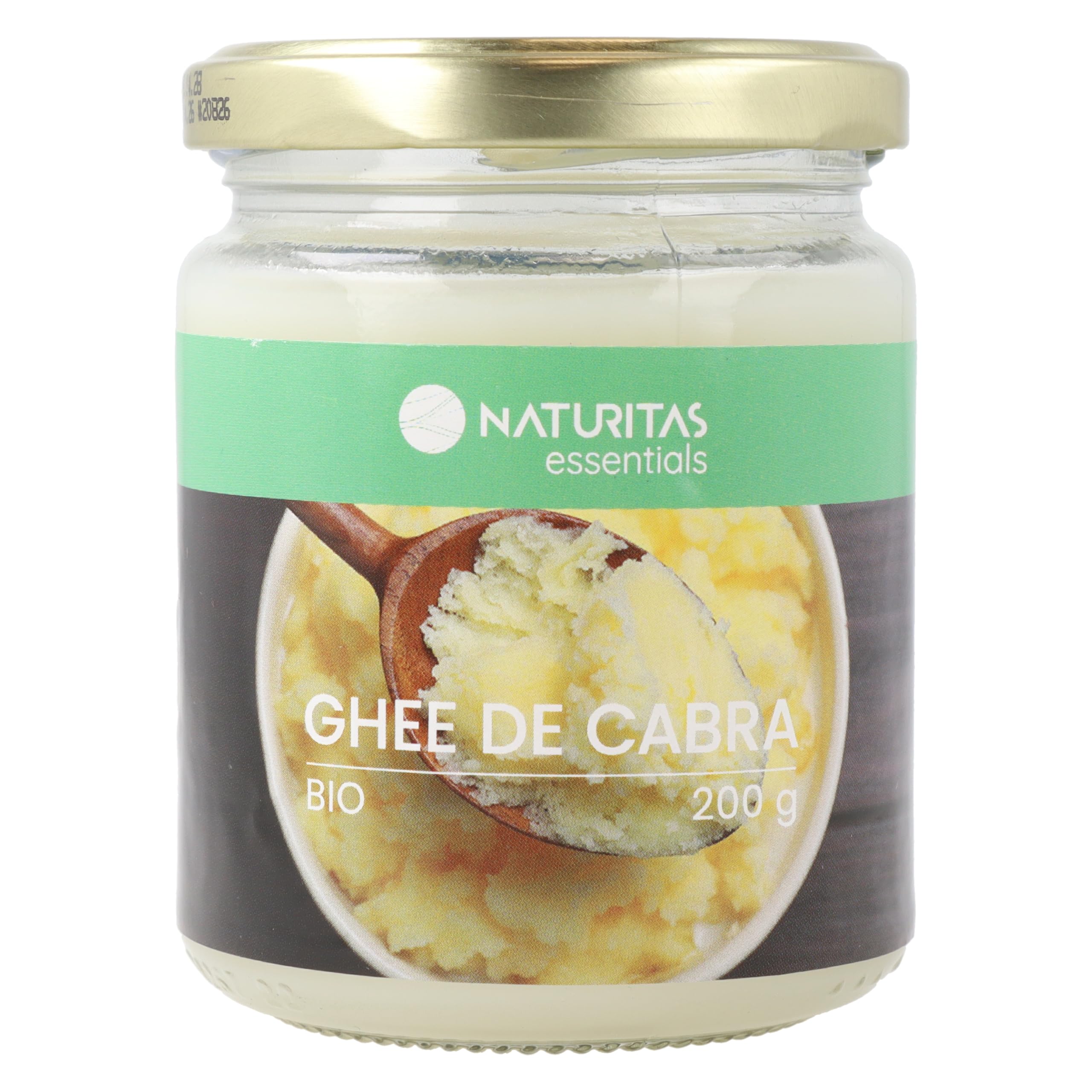 Ghee mantequilla clarificada de cabra BIO | 200 g | Naturitas Essentials | Ghee de cabra clarificado Bio | Sin lactosa ni caseína | Salsas