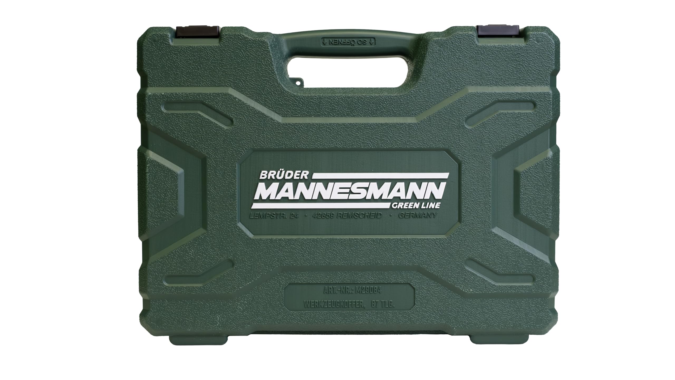 Brüder Mannesmann M29084 - Cassetta degli attrezzi con 87 pezzi