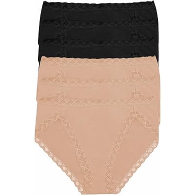 Natori Bliss French Cut 6-Pack black/black/black/cafe/cafe/cafe