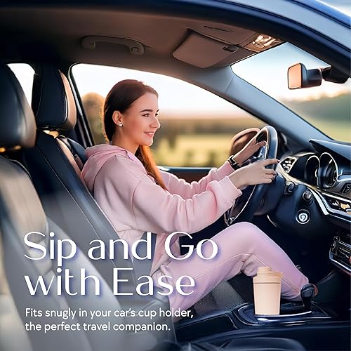 Miniatura 8 de Paradise - Botella agitadora de 24 onzas, mezclador de proteínas de acero inoxidable aislado, batido y preentrenamiento para mujer, con tapa de pico