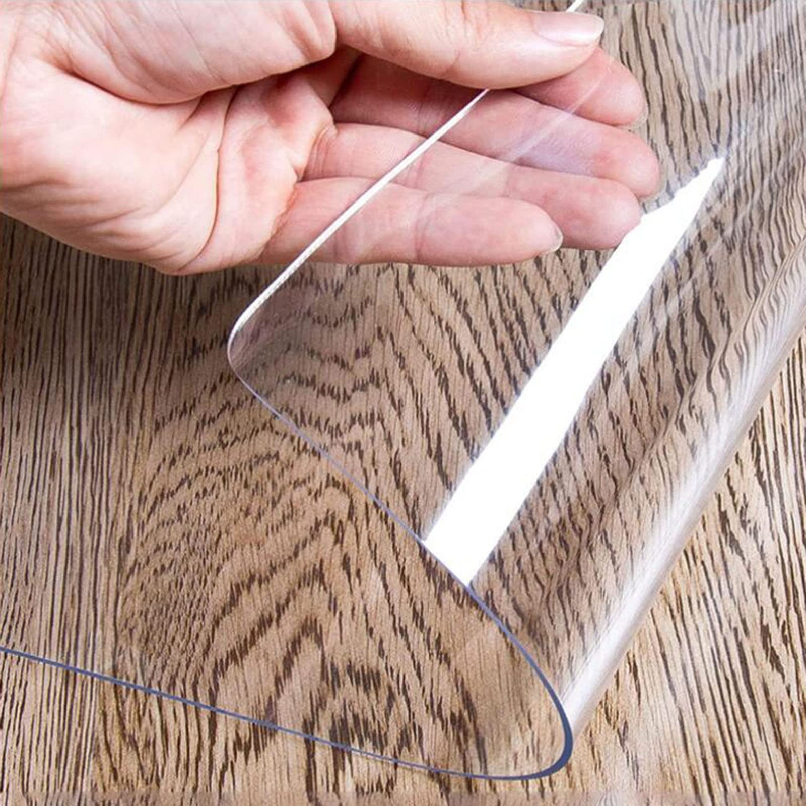 Protector de suelo antiestático de 1,5 mm de grosor, 150 cm de ancho, rollo de película transparente para protección temporal, resistente al agua, cubierta de lámina antipolvo ideal para zonas de alto