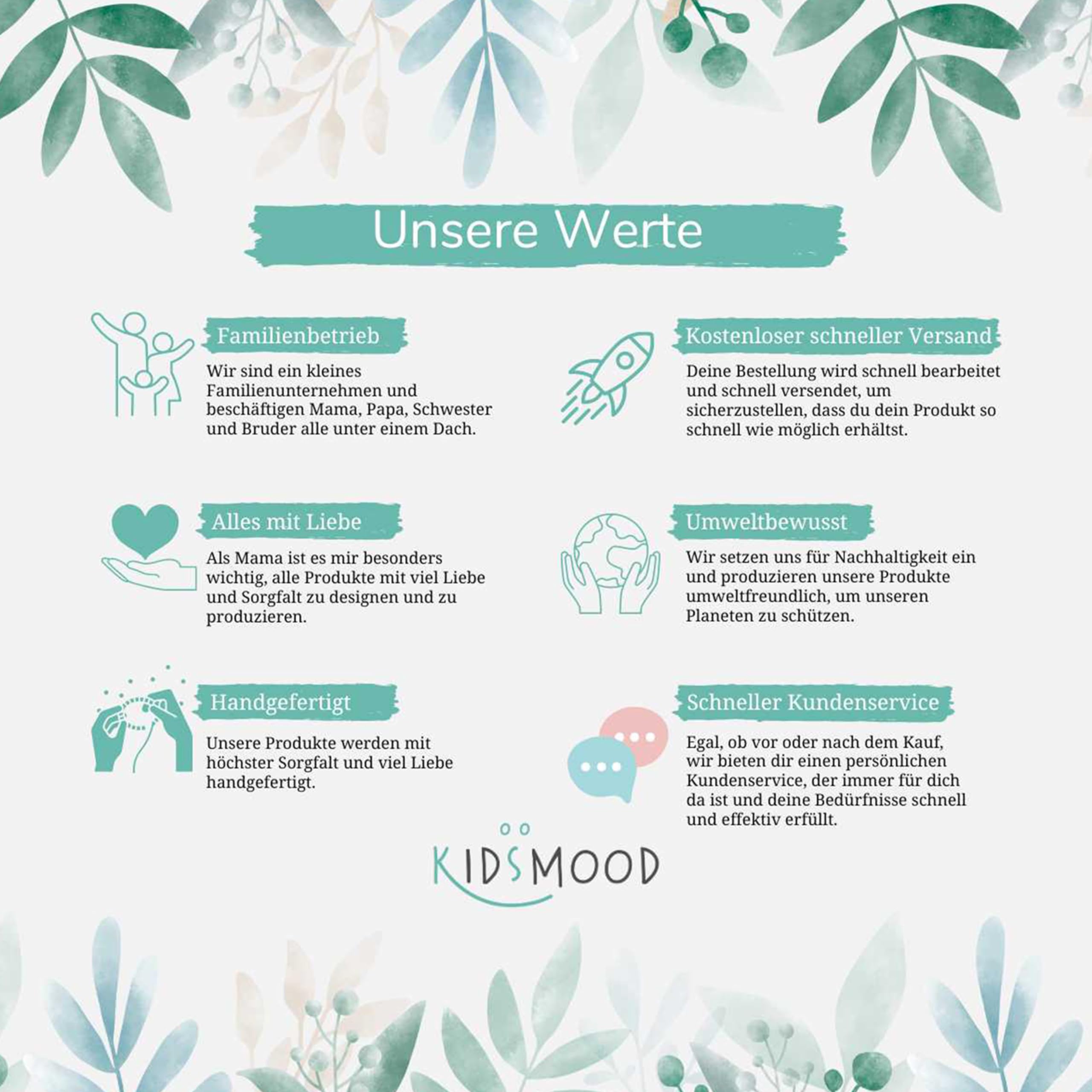 Kidsmood - Nachtlicht Baby - Personalisiertes Nachttischlampe mit Name & LED Stillicht Kinderzimmer, dimmbar - Geschenk zur Geburt, Taufe & Geburtstag für Mädchen & Jungen [Fuchs Floral]