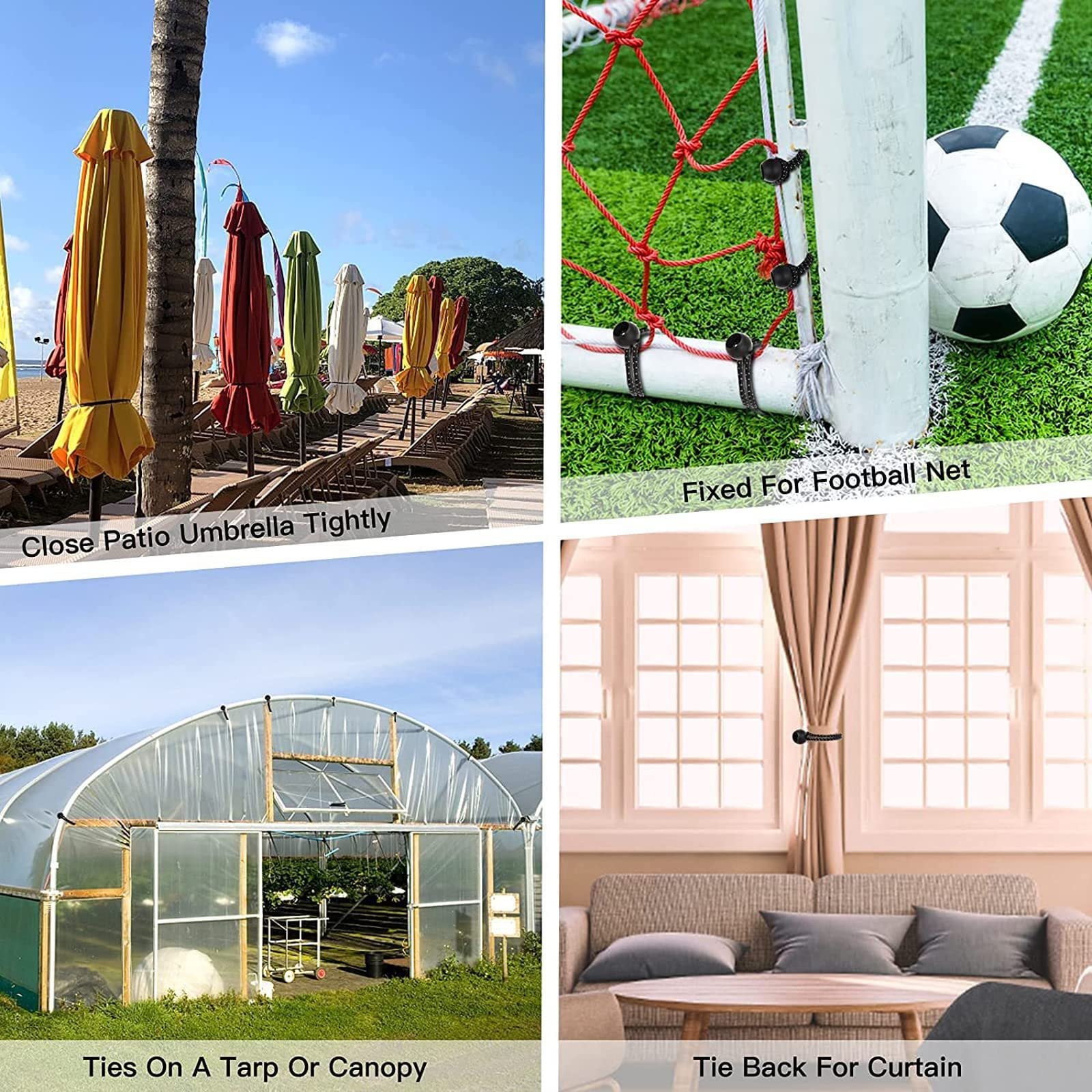 Lot De 50 Tendeurs élastiques Avec Boules élastiques Pour