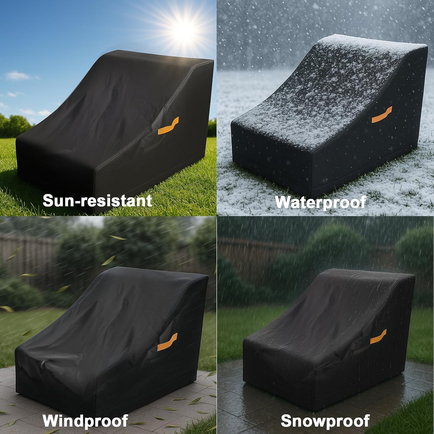 Lyreh Kids Water Table Cover for Step2 Waterpark Wonders Two-Tier Water Table, Heavy Duty 600D Oxford Fabric Waterproof with Storage Bag for Outdoor(Black)
