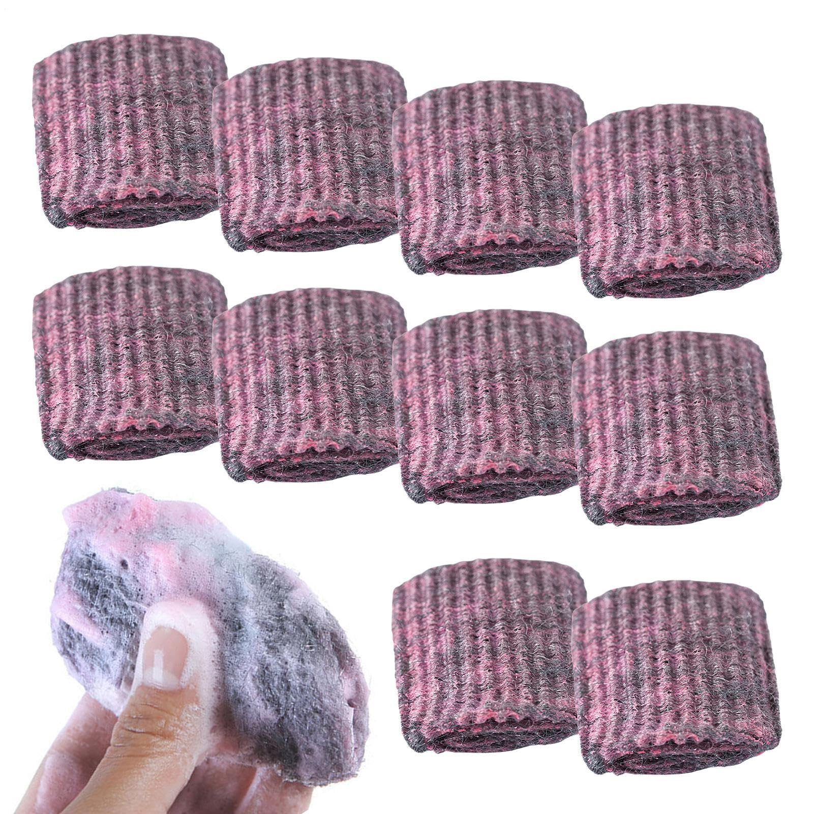 Steel Wool Cleaning Pads | Scouring Pads - Household Cleaning Tool, Pre-Soaped for Easy of Tough Kitchen Grease and Oil