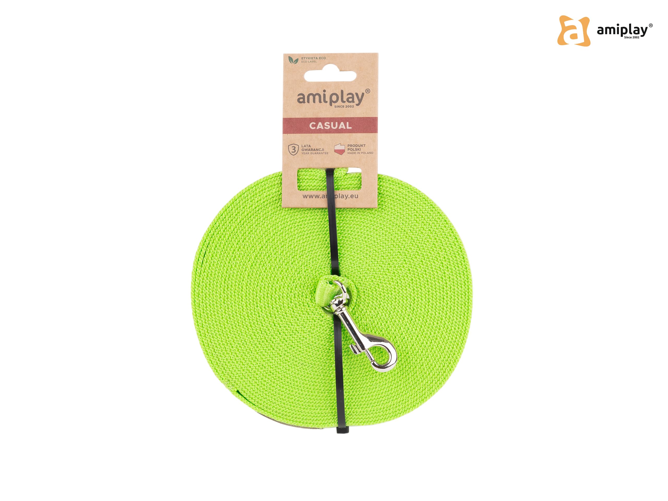 Amiplay Samba Hunde Schleppleine - Trainingsleine 10m - Ideal für Rückruf-Training und Kontrolle - Geeignet für kleine und große Hunde