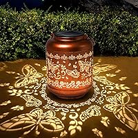 Vista 10 de Faroles solares de colibrí para exteriores, impermeables, regalos de cumpleaños para mujeres, decoración de jardín, luces solares colgantes de metal