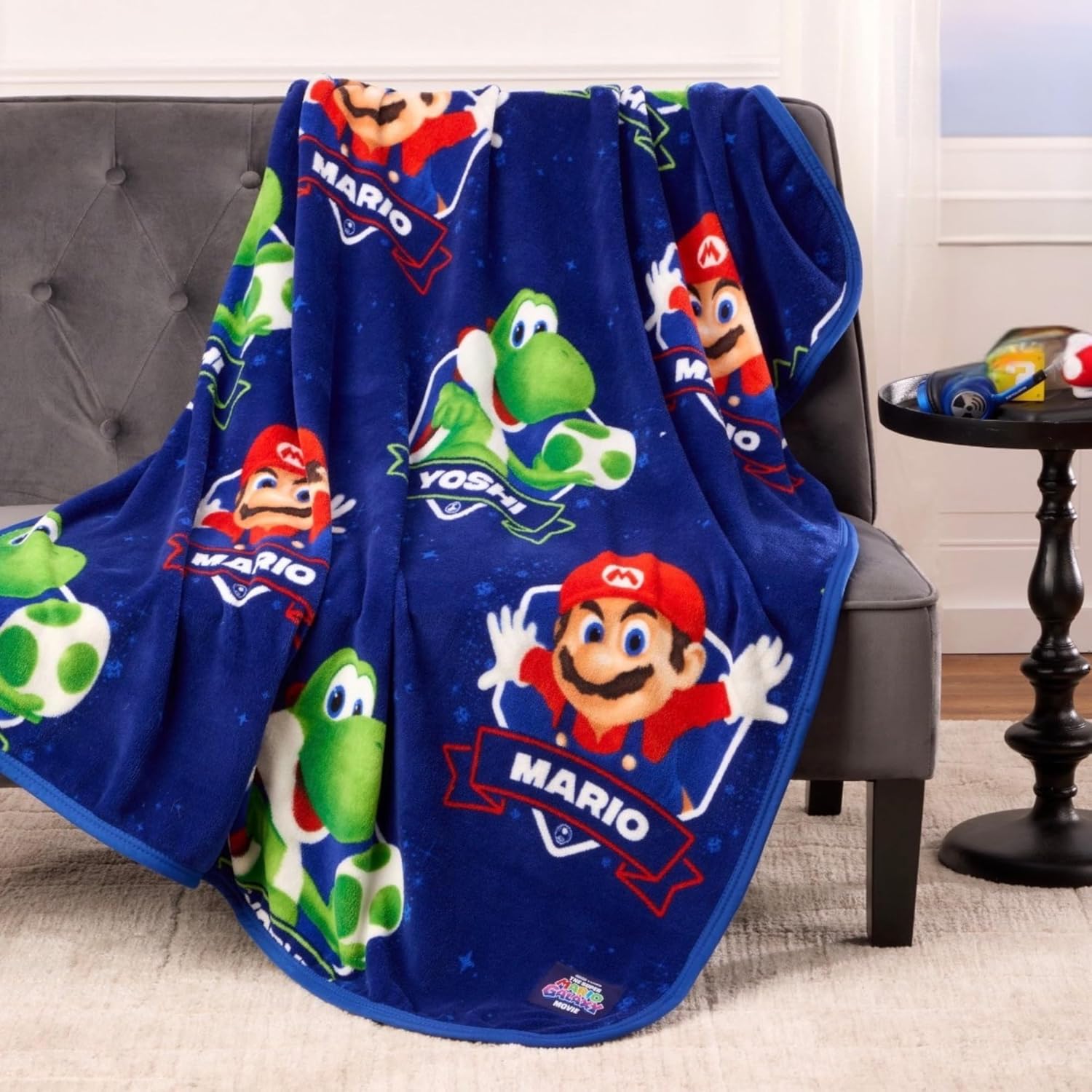 Jay Franco for The Super Mario Galaxy Movie Throw Blanket, 46x60 Inch, Plush Fleece