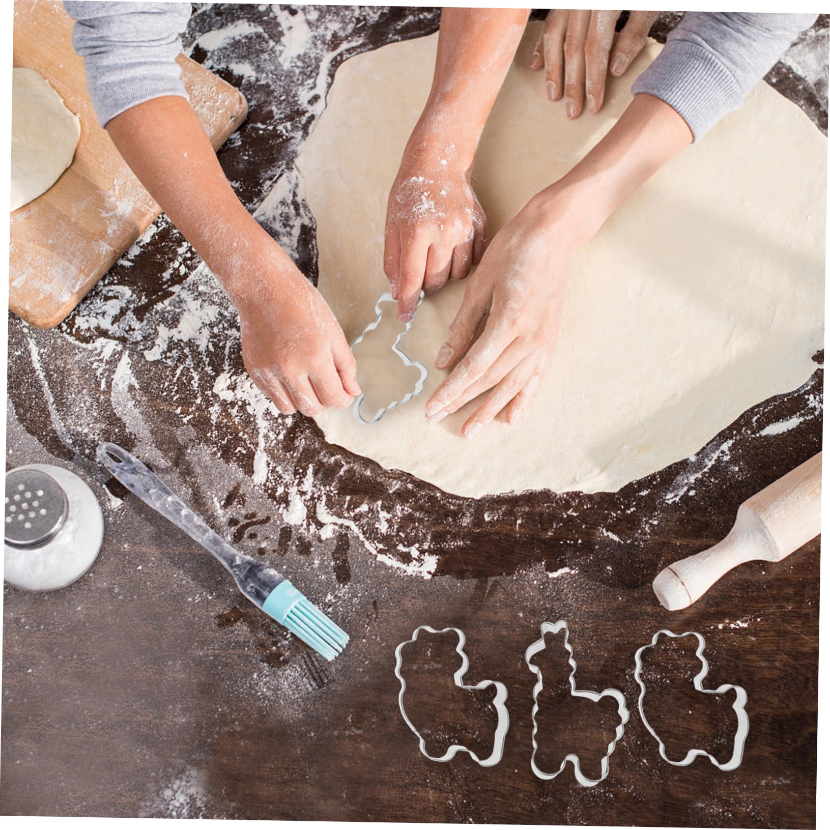 MAGICLULU Lot De 4 Pièces Emporte-pièces En Forme De Pour Pâtisserie, Découpe De Biscuits, Fondant Et Fruits