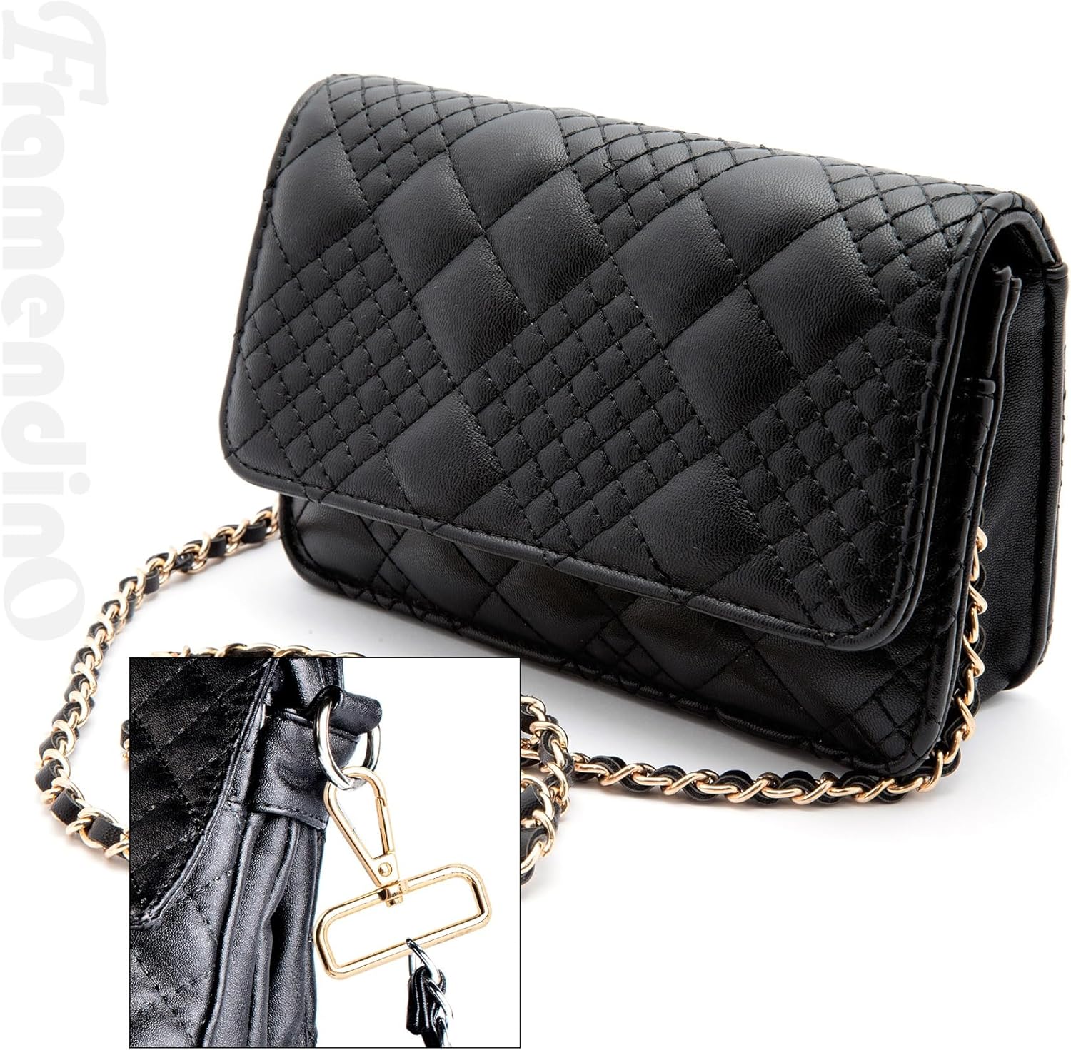 Framendino, 24 Pack Lobster Claw Swivel Clasps Lanyard D Ring Snap Hooks for Keychain Bag DIY Crafts 1.5 Inch Gold - Image 6