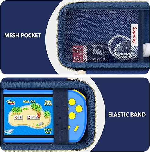 Miniatura 3 de Supmay Funda de transporte compatible con CCTU  TEBIYOU - Juegos de mano para niños, precargados 218 videojuegos retro, soporte portátil para