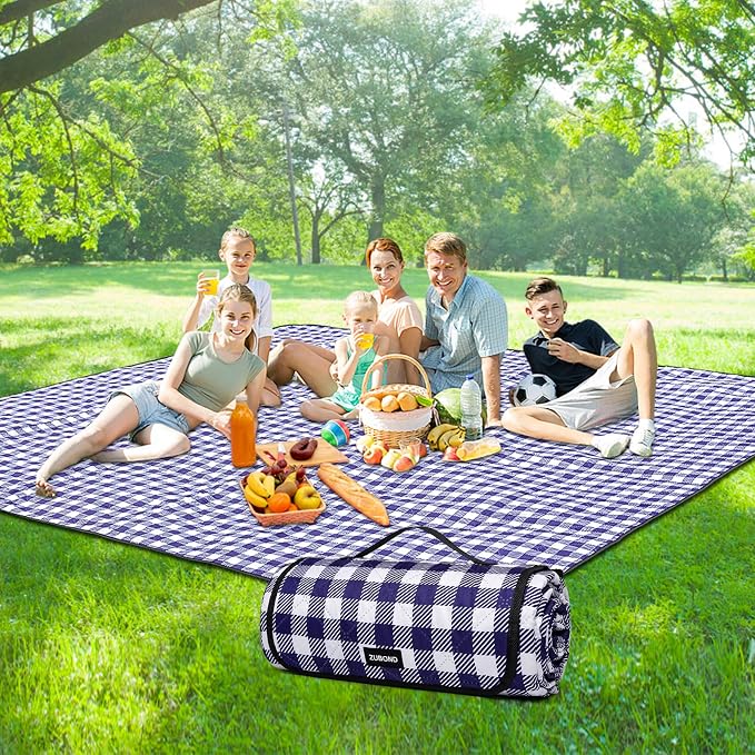 Picnic Blankets Outdoor Blanket Waterproof, 80''x80'' Extra Large