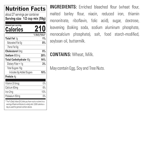 Vista 69 de Krusteaz Light & Fluffy - Mezcla completa para panqueques, arándano, 25.2 onzas (paquete de 2)