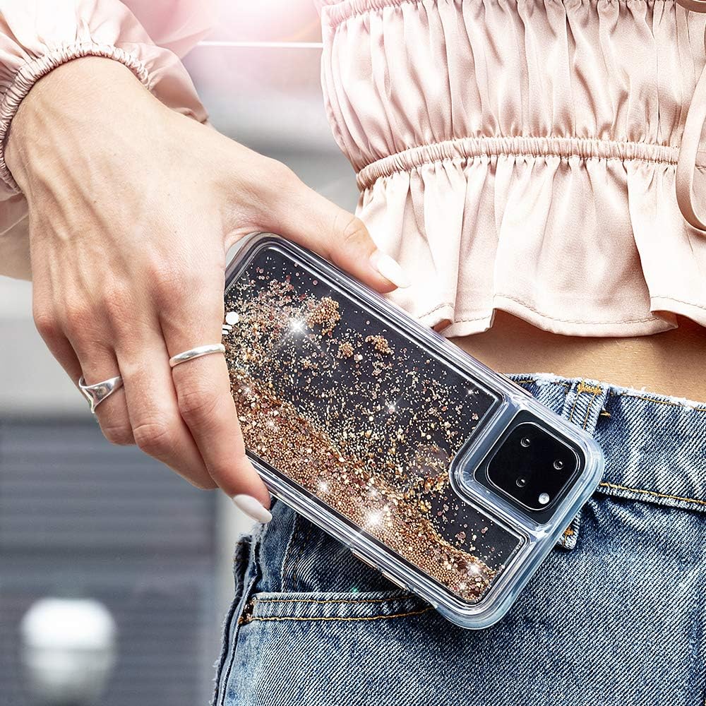 Case-Mate - WATERFALL - Glitter Case for iPhone 11 Pro Max - 6.5 inch - Gold