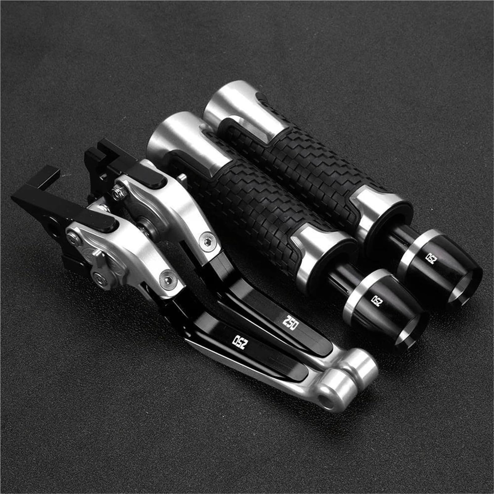 GQUIKGW Replace Motorcycle Handle Bar Extendable Folding Brake Clutch Lever Handlebar for CBR250R CBR 250R 250 R 2011-2018(Black2)