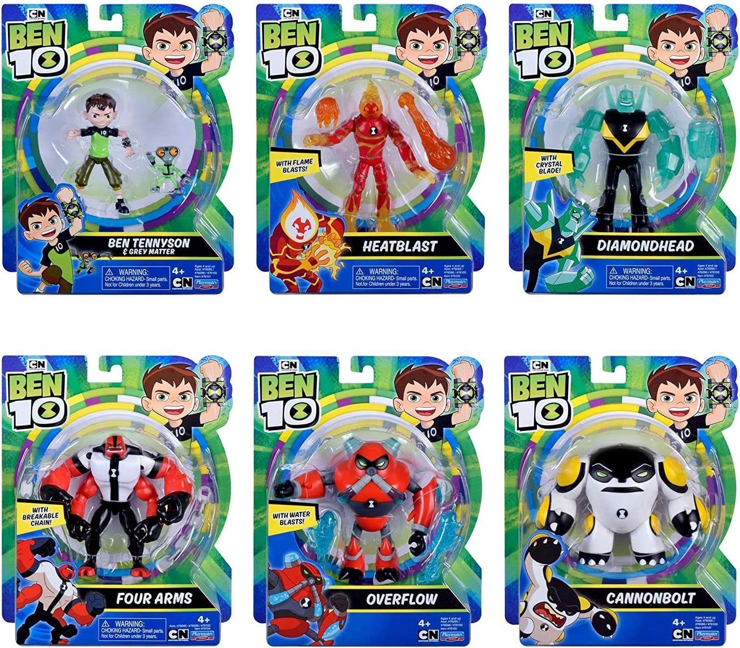 Ben 10 Figure Set - 6 Figures in Rustbucket Package (76093)