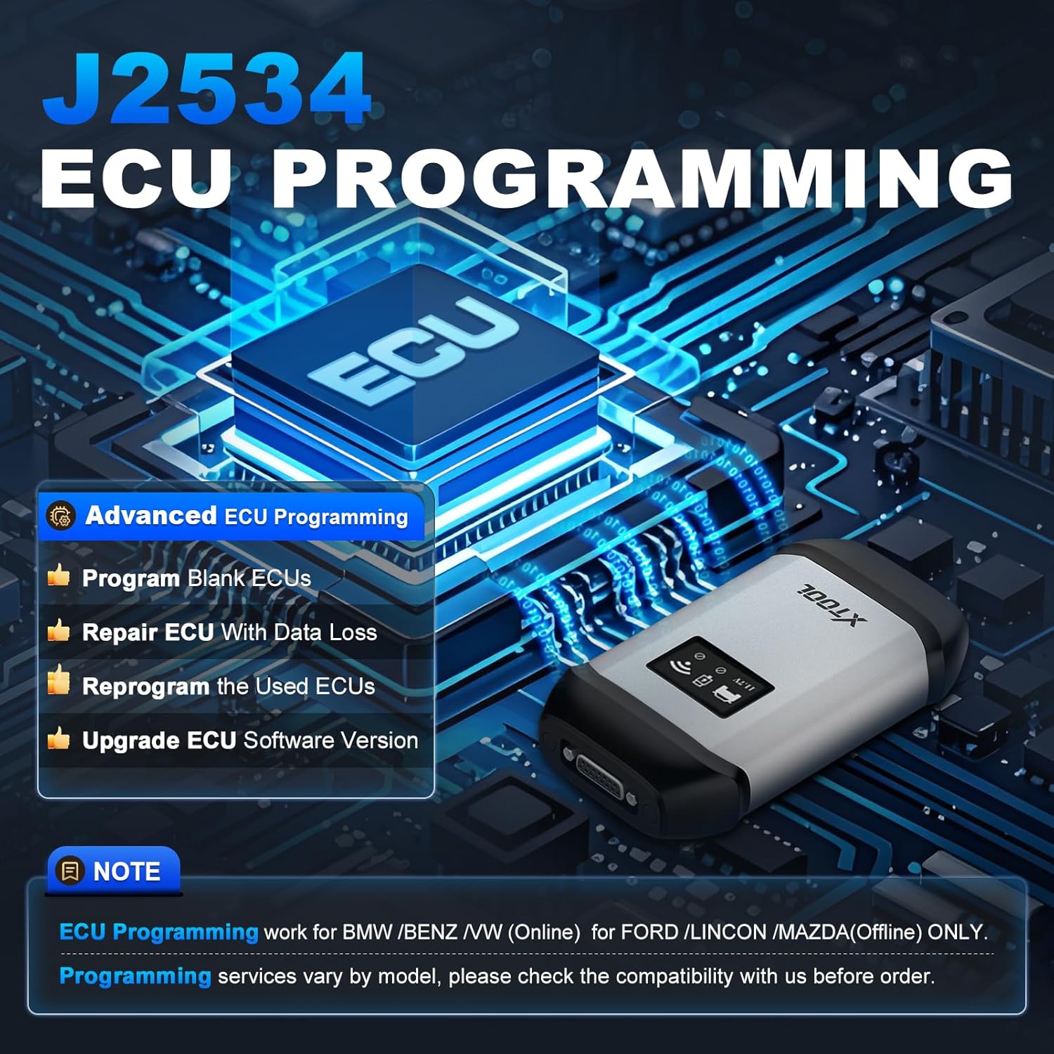 XTOOL IP919 MAX OBD2 Scanner with J2534 Pr0gramming Scan Tool, Topology Map, 51+Resets, ECU C0ding, Upgrade of IP919 PRO, AutoAuth for FCA, CAN FD/DoIP, All System Bidirectional Scanner, 3-y Update