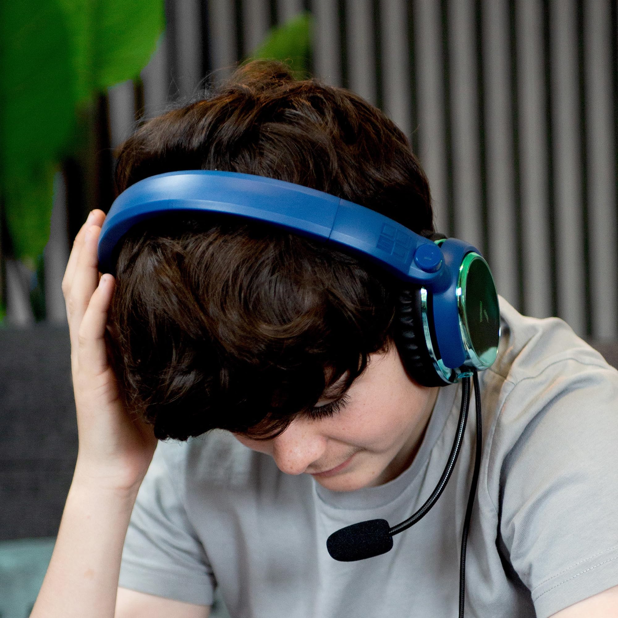 STEALTH C6-100 Gaming Headset STRIKE - Grün & Blau, Multiplattform-kompatibel mit Xbox, PS, Switch, PC, Handy und Tablet