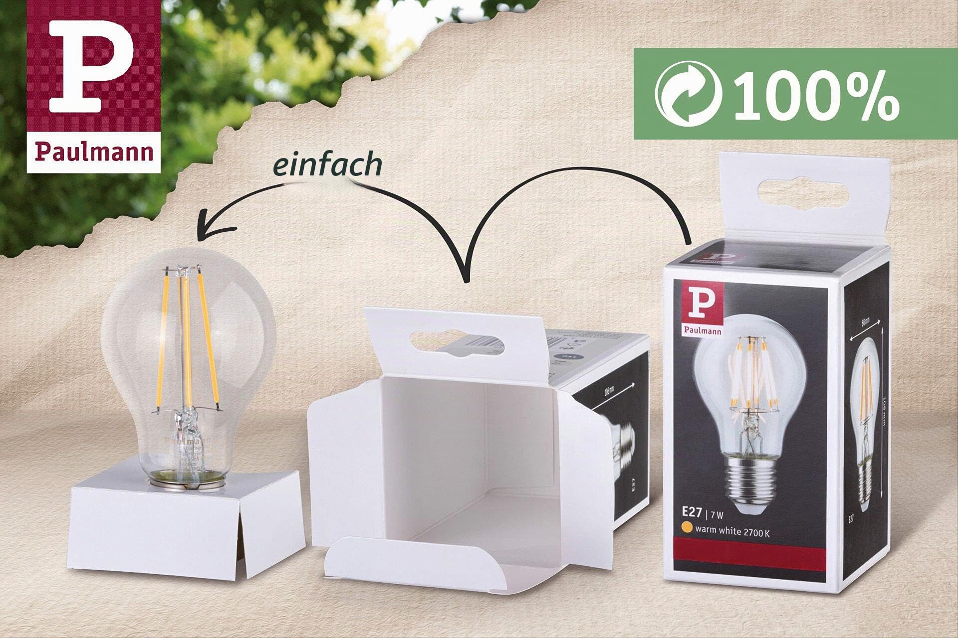 Paulmann 29165 Filament 230V Smart Home Zigbee LED Globe G95 E27 3x470lm 3x6,3W RGBW+ dimmbar Gold Leuchtmittel