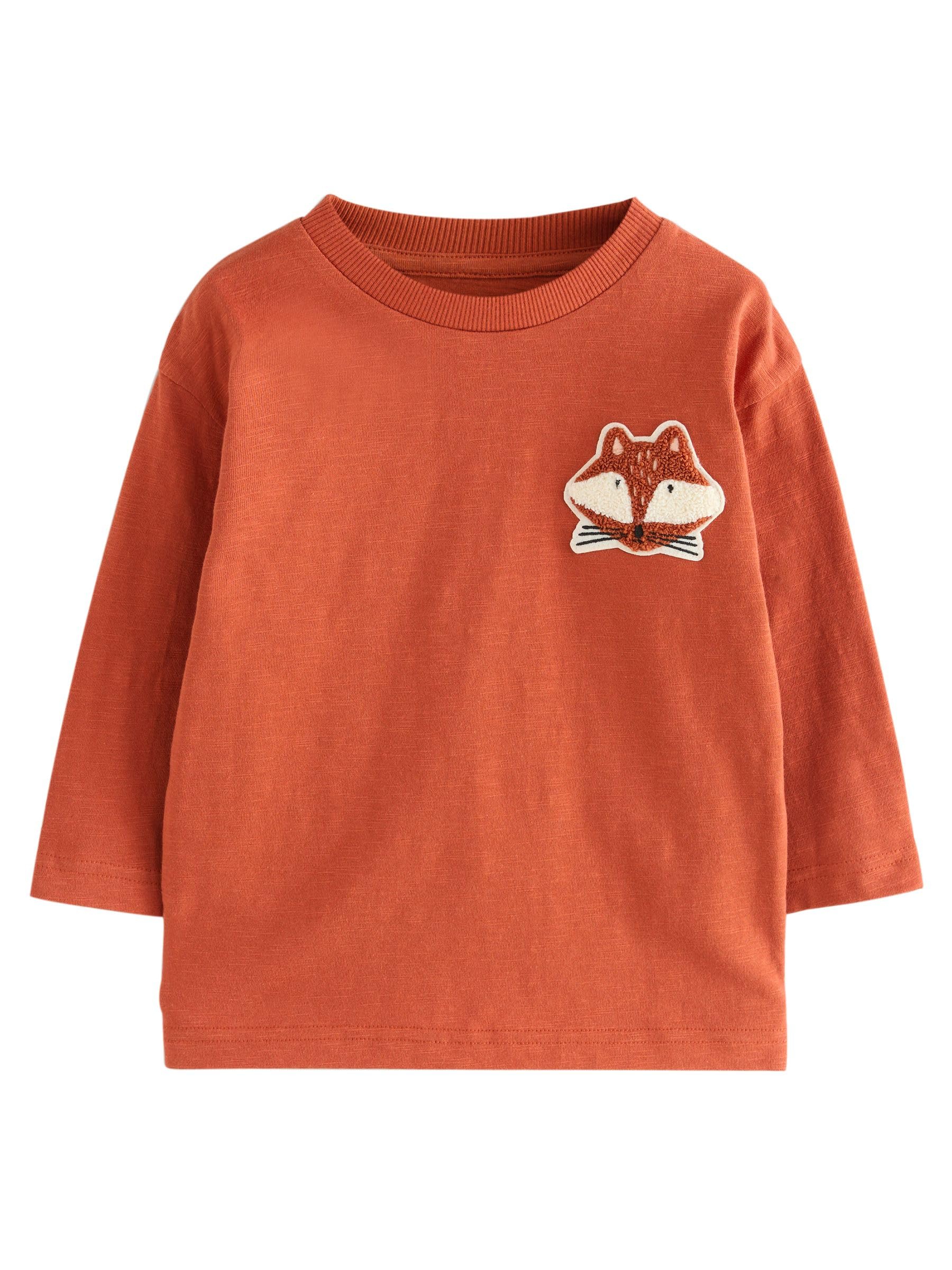 NEXT Jungen Langarmshirts mit Applikation, 3er-Pack 62-122