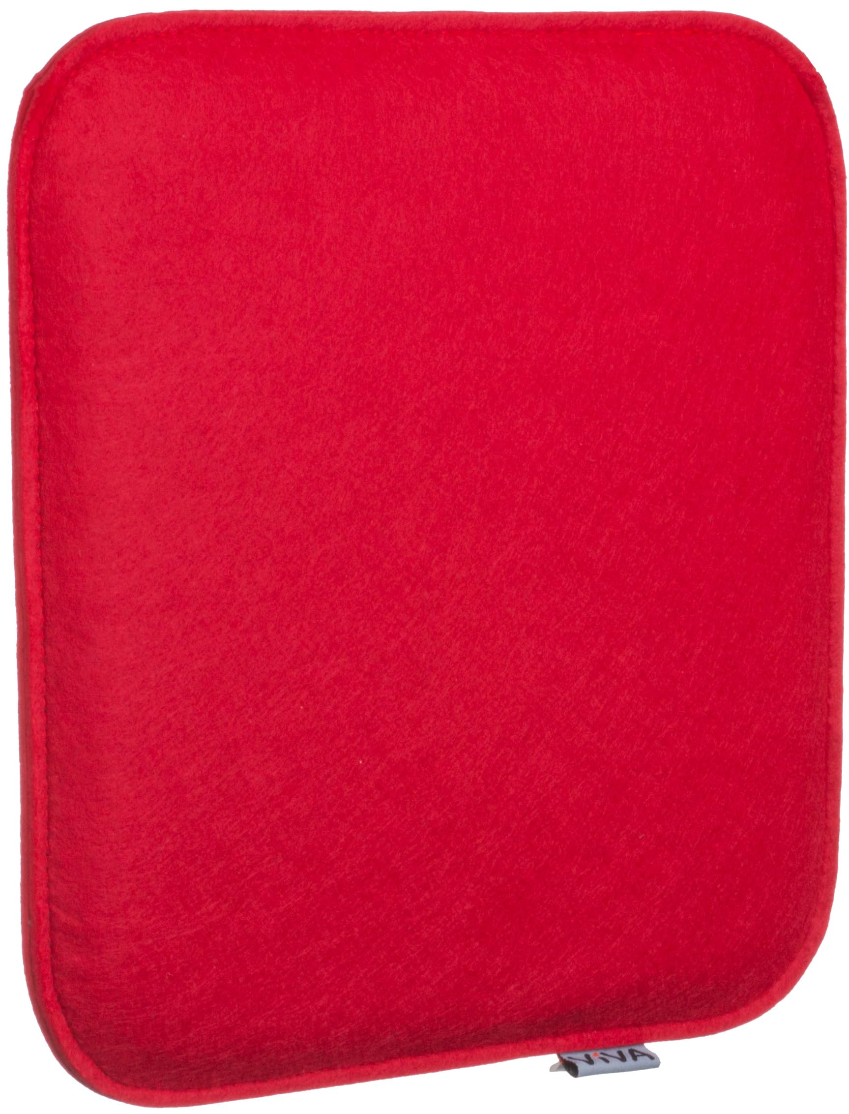 Brandsseller Lot de 8 Coussins d'assise en Feutre 35 x 35 x 2 cm – Galettes de Chaise carrées et Robustes pour l’intérieur et l’extérieur, Assise rembourrée Confortable - Rouge