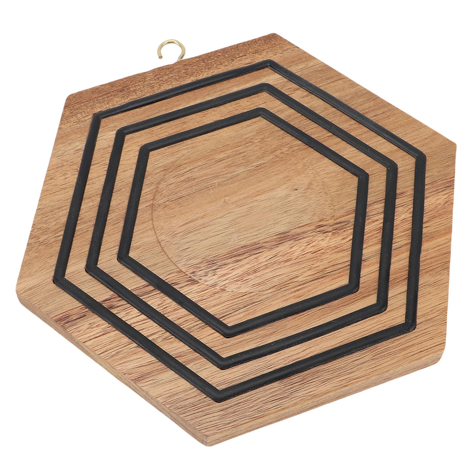 sous-Plat magnétique en Bois Hexagonal, protège-poêles antidérapant