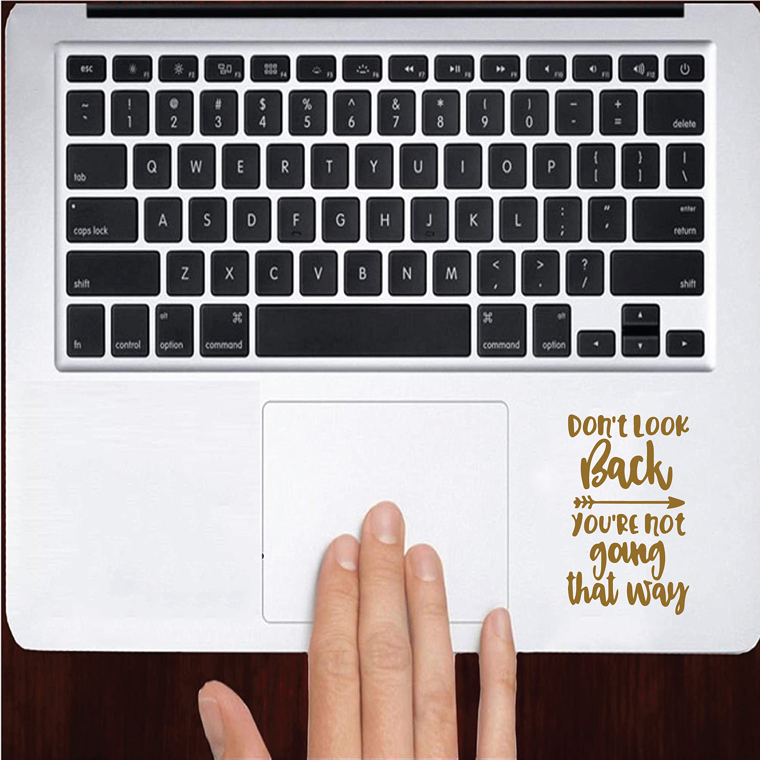 ISEE 360® Dont Look Back Youre Not Going That Way Quotes Laptop Skins and Stickers 15.6 13.3 14 Inches All Models Laptop Stickers L x H 6.5 cm x 8.00 cm (Golden) (B0B2LL5GYG) Amazon Price History, Amazon Price Tracker