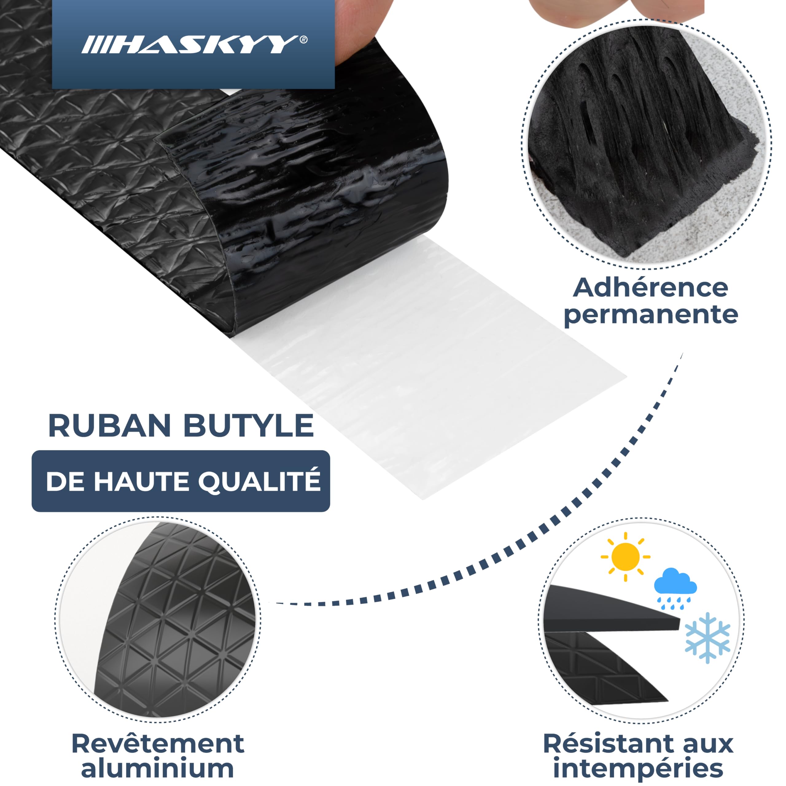 Ruban Adhésif Auto-amalgamant Noir - 23 Mm X 5 M - Étanche