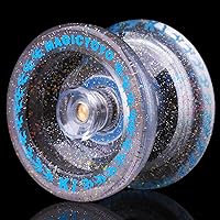 Vista 21 de MAGICYOYO YoYo K1 Plus responsivo que brilla en la oscuridad en verde para niños principiantes, YoYo de plástico ABS con guante, bolsa