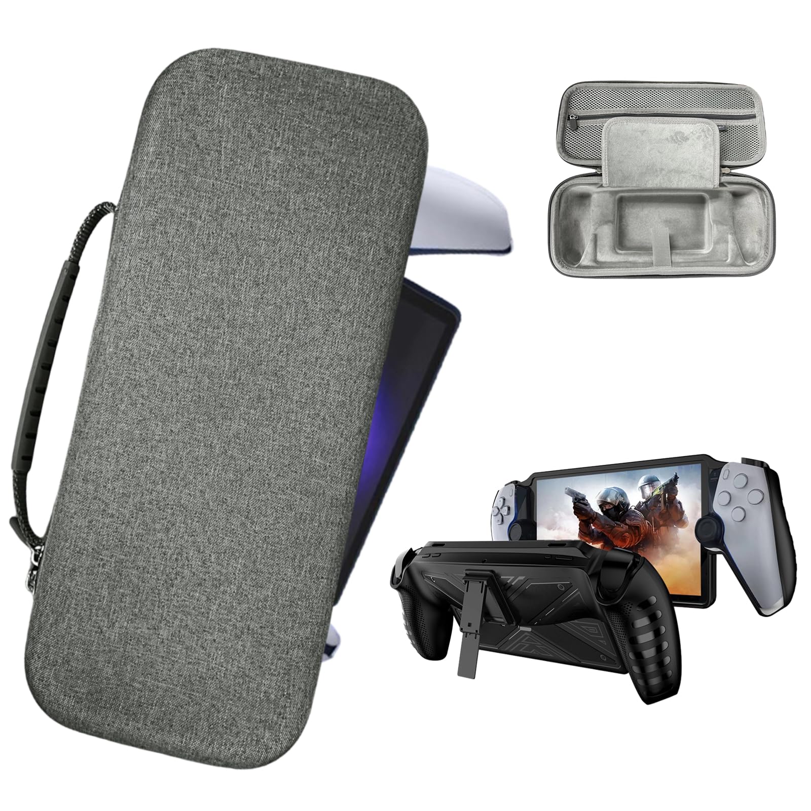 Compatibile con Custodia da Viaggio da Viaggio for Portale PS5 e Cover Protettiva in TPU, Custodia Rigida for Trasporto Portale/Borsa for Console di Gioco Custodia con Supporto for