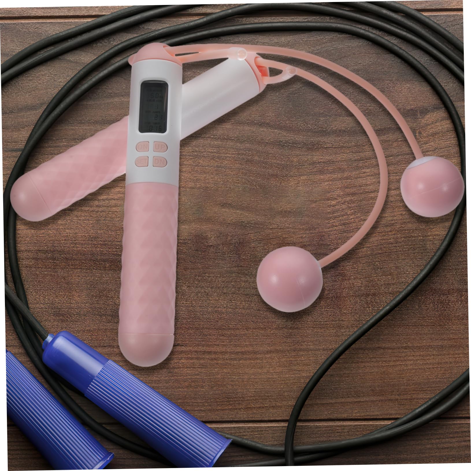BESPORTBLE 2paires Corde à Sauter Sans Fil Avec Compteur De Calories Et Poids Corde De Fitness Pour Femmes Entraînement Et Pratique Pour Adolescents