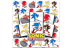 72 Pack Sonic the Hedgehog Tattoo Party Favors (Sonic Party Supplies)