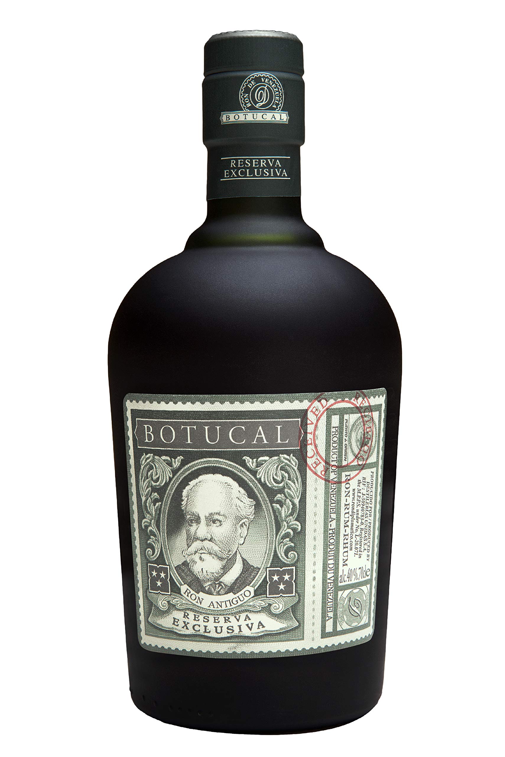 Botucal, Reserva Exclusiva, 3 x 700 ml, 40% Vol., Geruch von Kokos & Vanille, Vollmuniger & langanhaltener Geschmack, Noten von Vanille, Orange & Karamell, Bis zu 12 Jahre in Eichenfässern gereift