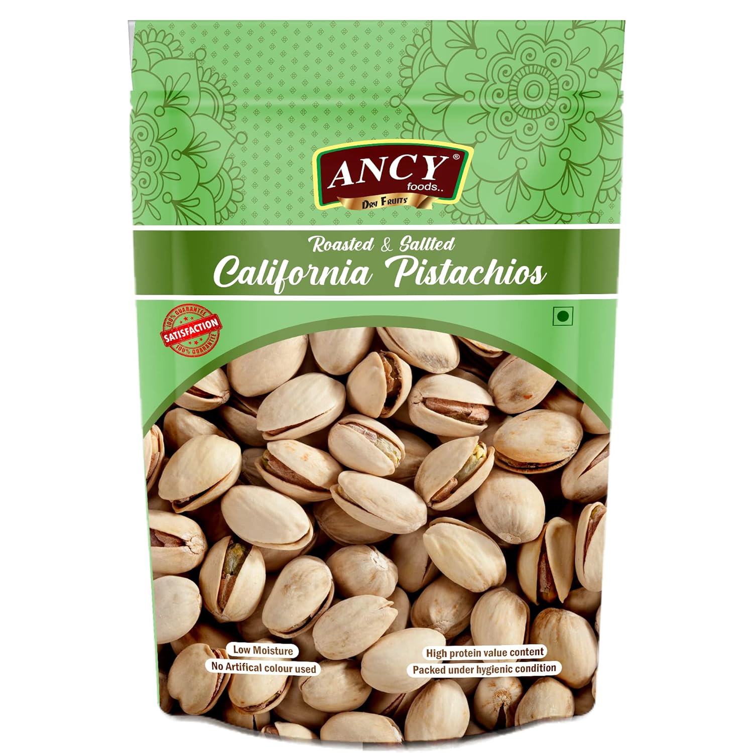 Ancy Pistachios Nut, Roasted and Salted, 100 Pure Natural Pista 250g