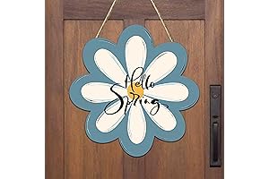 Charming Spring Sign: Blooming Daisy, a Touch of Spring at Your Door