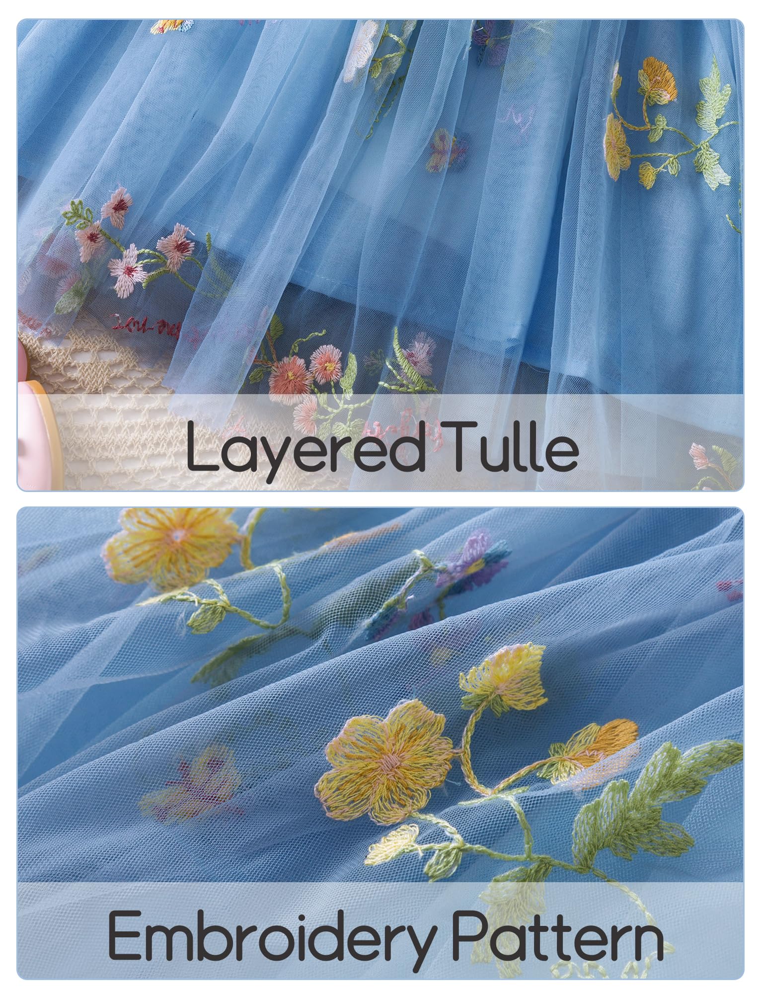 AIEOE Floral Vestido Sin Mangas para Bebé Princesa Niñas Algodón Vestidos de Verano para Fiesta de Carnaval para 6 Meses - 5 Años