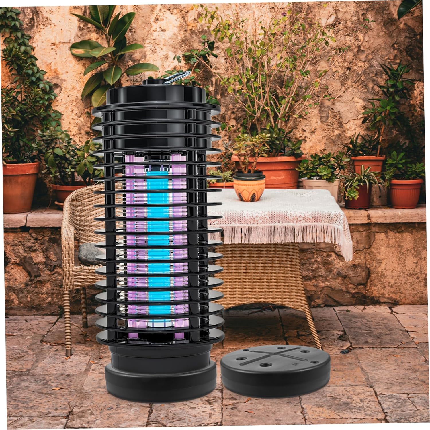 SUPVOX Outdoor Patio Heater Base Round Sand Box Heavy Duty Base for Stable Outdoor Use