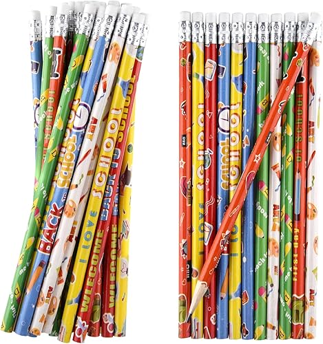 Miniatura 8 de PLULON 60 lápices de madera para fiestas de cumpleaños, para niños, escuelas, suministros para el aula, suministros para fiestas de cumpleaños,