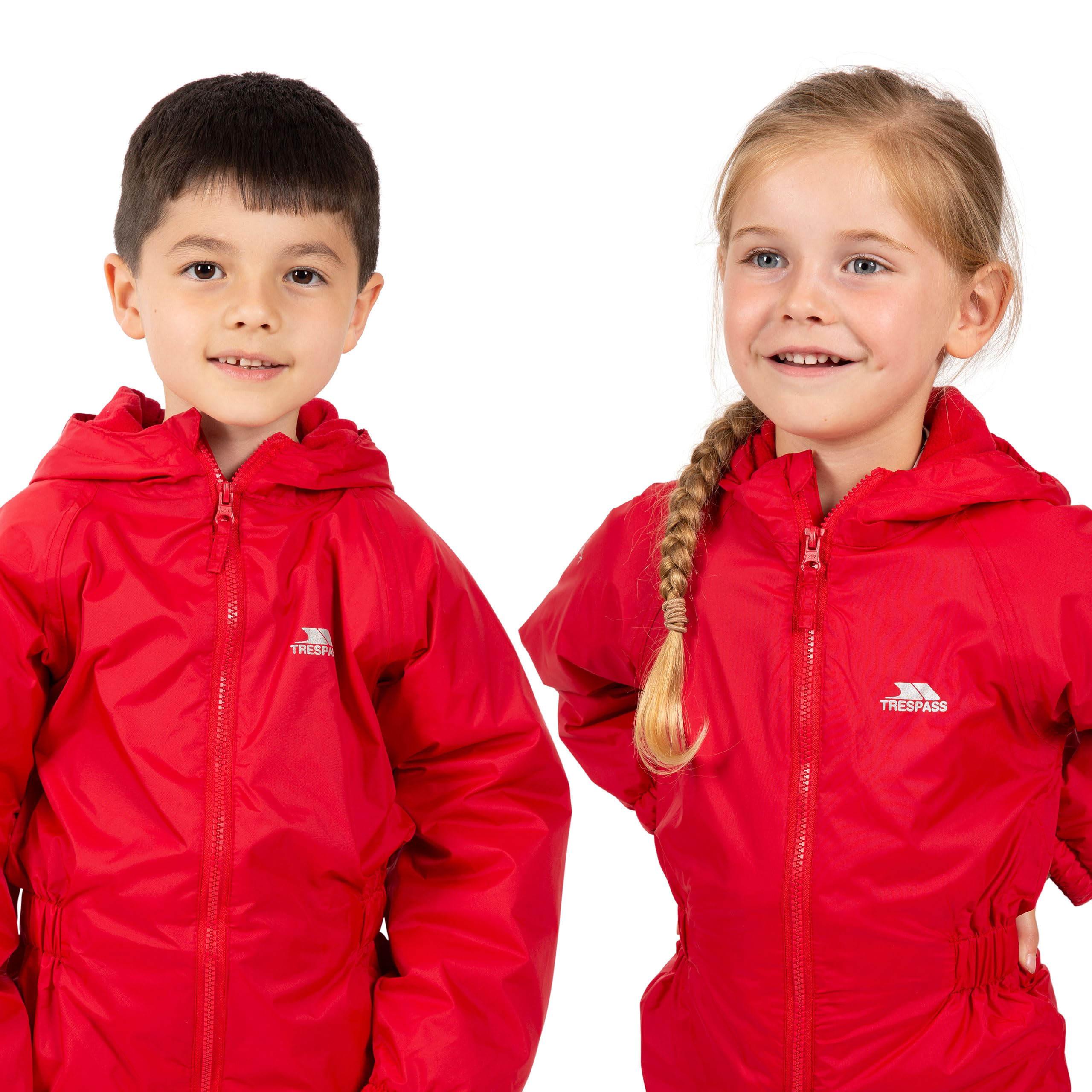 Trespass Unisex Dripdrop wodoszczelny kombinezon przeciwdeszczowy z kapturem