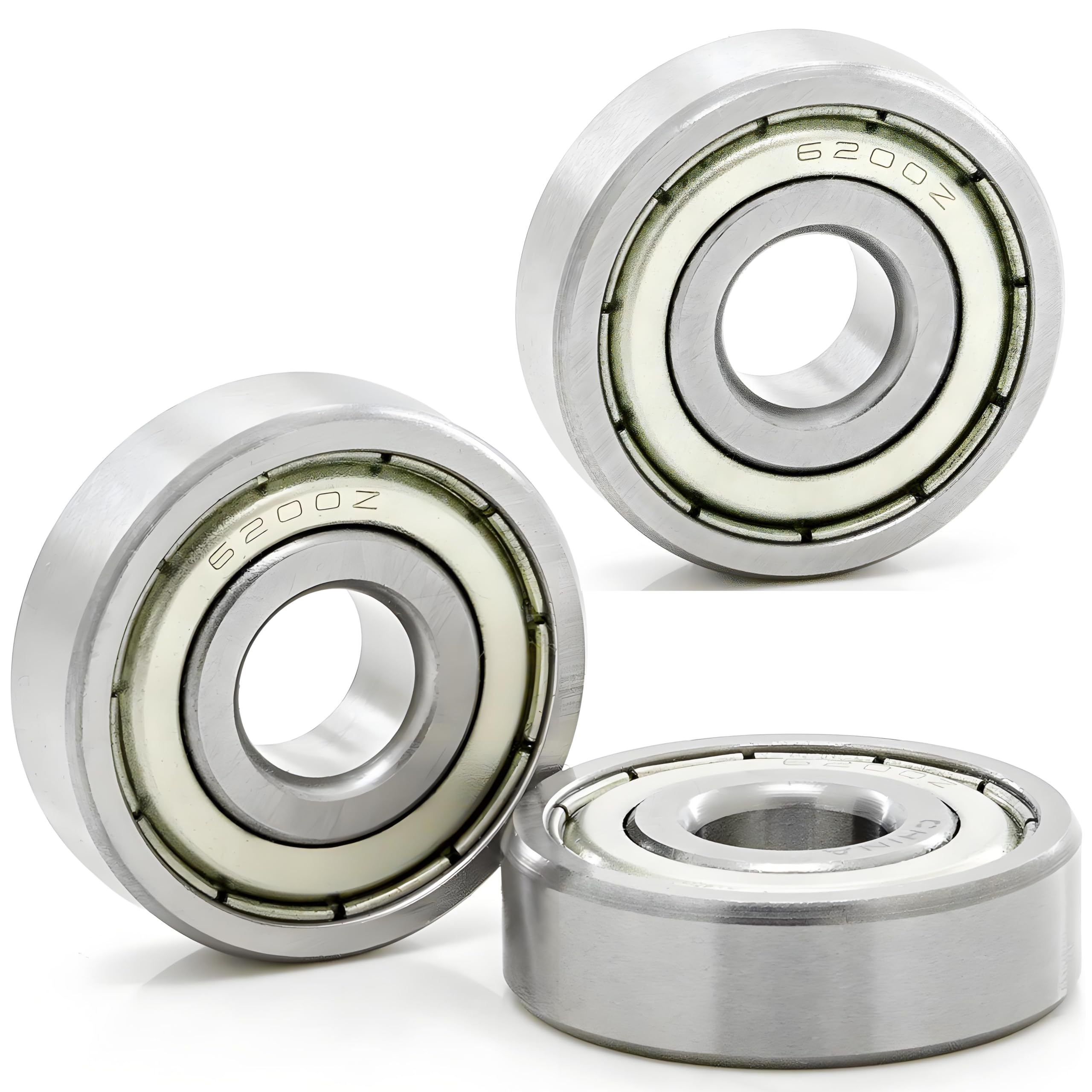 3 Pieces 6200zz deep Groove Ball Bearing 10mm x 30mm x 9mm Double