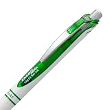 Pentel EnerGel Pearl Retractable Liquid Gel Pen, (0.7mm) Metal Tip, Medium Line, Lime Green Accent, Lime Green Ink, 12 pack (BL77PW-K) – view 4