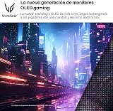 LG 32GS95UV-B - Monitor Gaming Ultragear, 32", OLED, 3840x2160, 0,03ms, Dual Mode (240/480 Hz), G-Sync, FreeSync Premium Pro, Antideslumbrante, Curvatura Óptima, Tecnología MLA+, Negro - 2