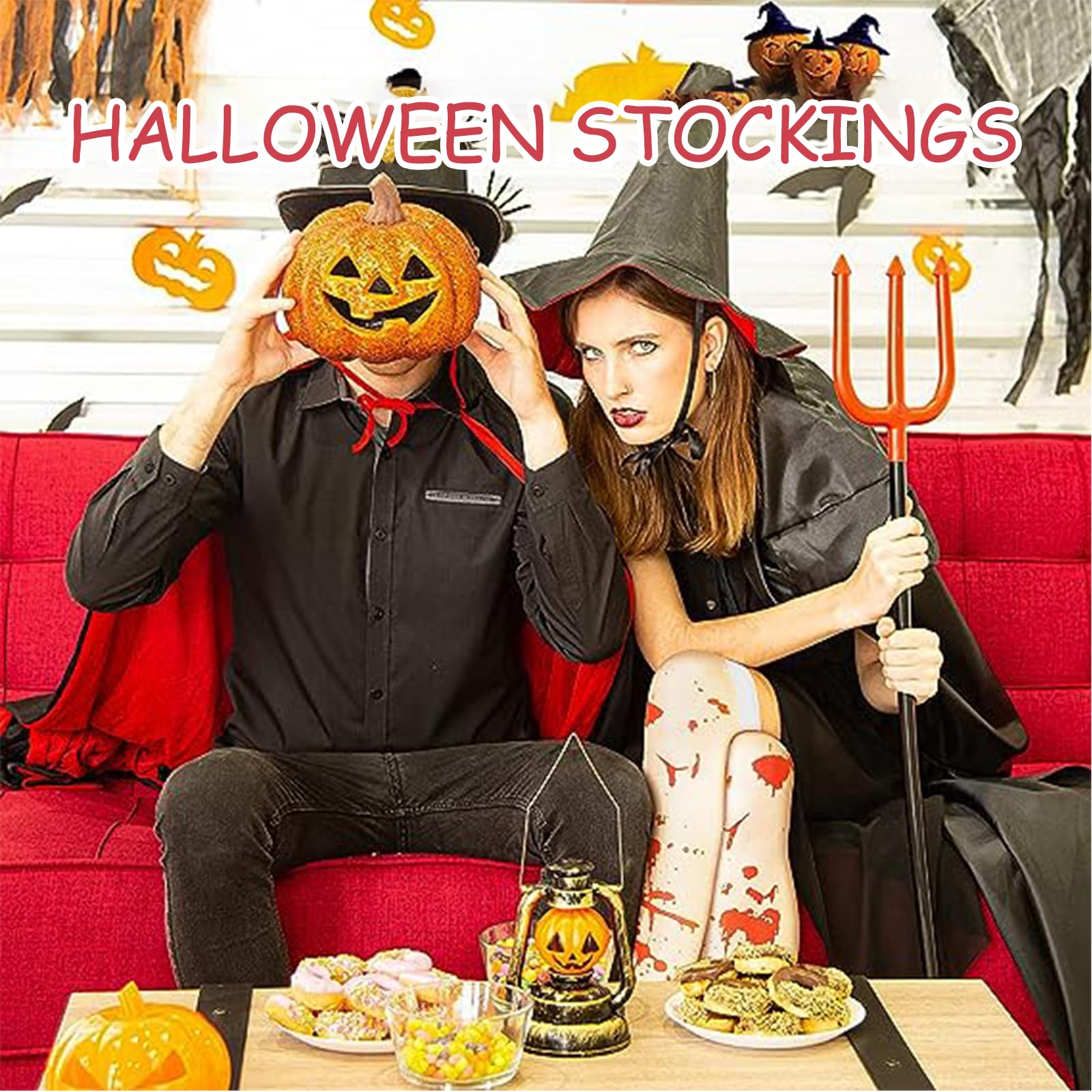 ODAWA Calze Da Donna A Righe, Lunghezza Al Ginocchio, Per