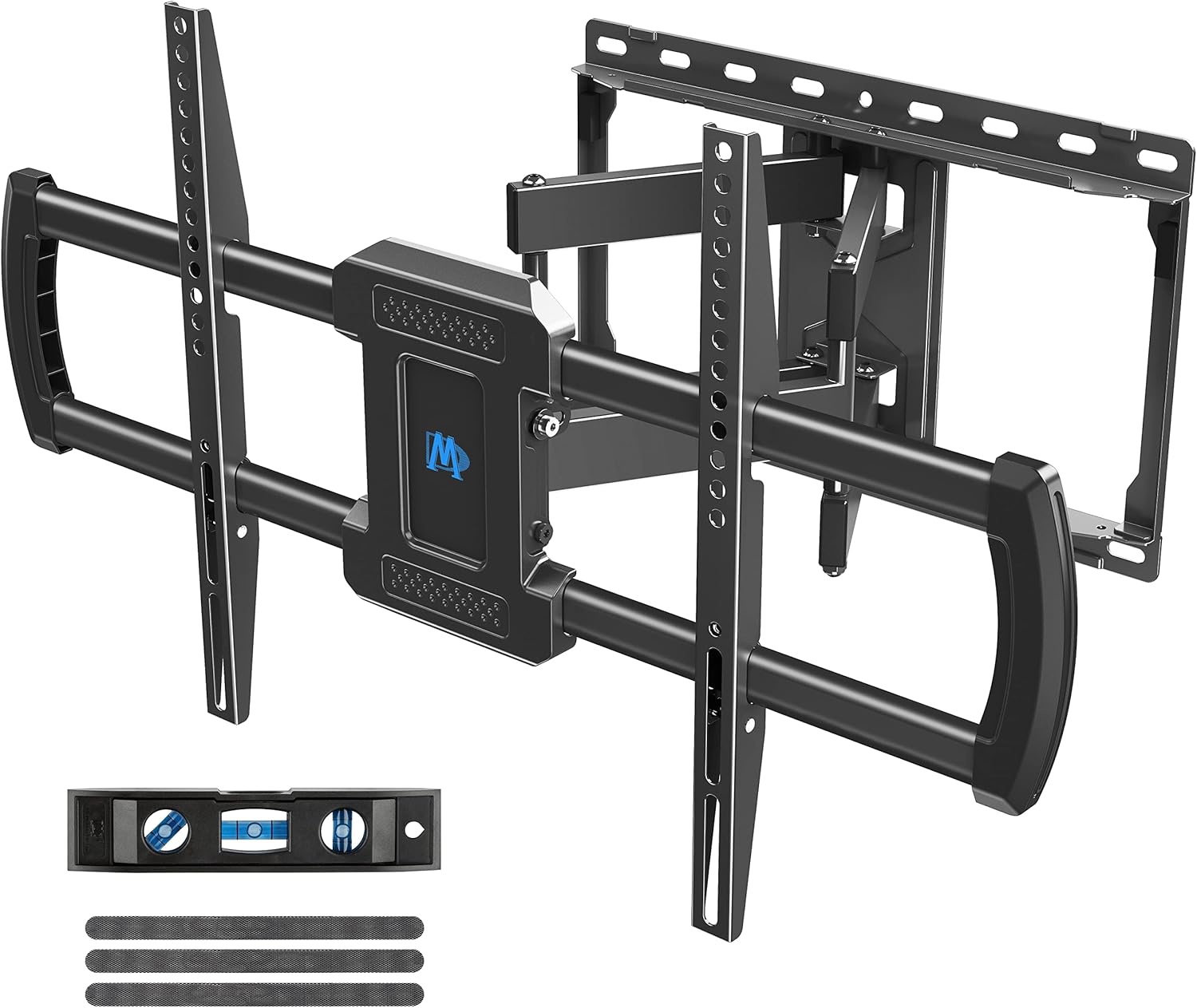 Mounting Dream MD2296 Full Motion TV Wall Mount 75 in TV with 100lbs for 16" Wood Studs, MD2165-LK Tilting TV Mount Bracket with 132lbs Loading for 24" Studs, Both Fit Max VESA 600x400mm